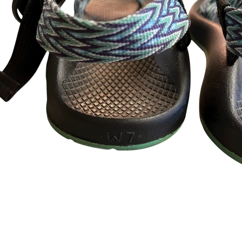 Chaco Z/X2 Sandals Blue Green Double Strap Women’s Size 7 Outdoors‎ Hiking Shoes